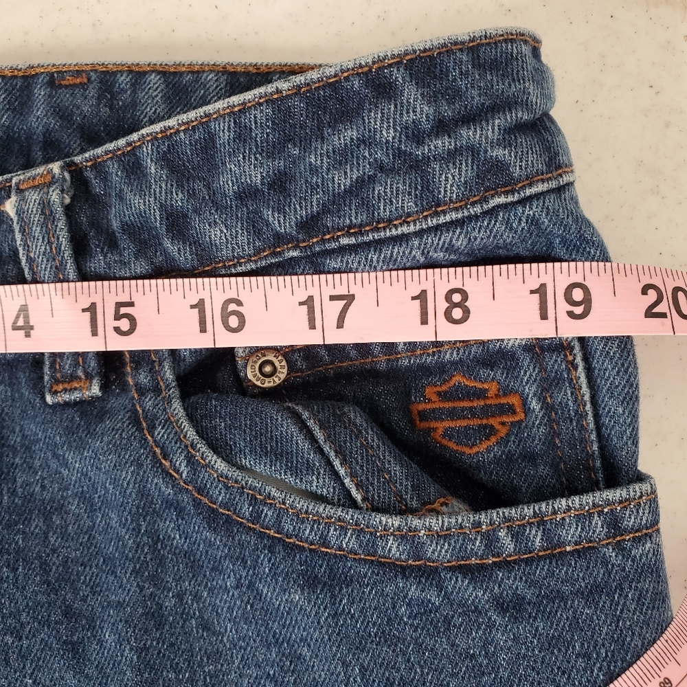 19) HARLEY-DAVIDSON Straight Leg Jeans Sz. 16 - Picture 7 of 10